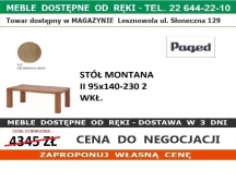 STÓŁ MONTANA II 95x140-230 2 WKŁ. DĄB OLEJOWANY